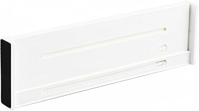Ceramic Adjustable Drawer Divider, Extendable Organizer for Kitchen and Office Drawers, White (1 PC)