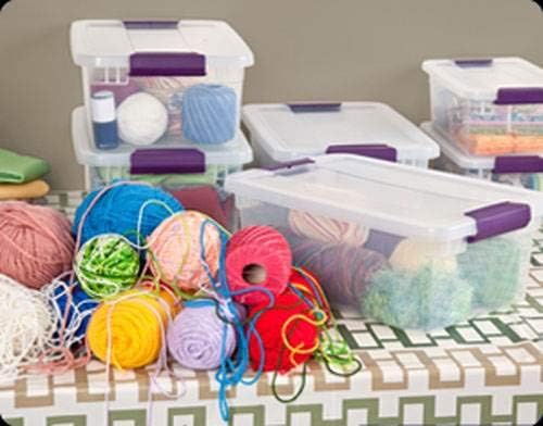 STERILITE 17531712 15-Quart ClearView Latch Box Storage Tote Containers (Pack of 1)