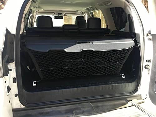 Rear Trunk Organizer Cargo Net for Lexus GX460 2010-2023 – Envelope Style Cargo Net for SUV – Premium Mesh Elastic Car Trunk Organizer Vehicle Carrier Storage – Compatible with GX460