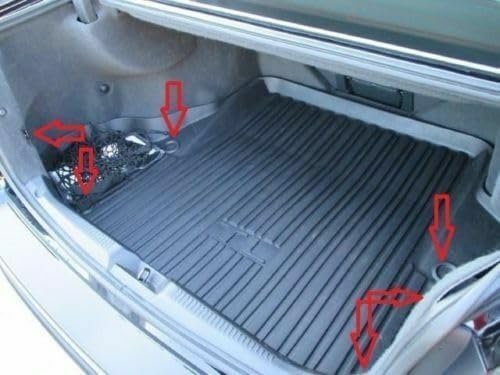 Trunk Organizer Cargo Net for Acura CL 1997–2003 – Envelope & Floor Style Cargo Net for Coupe - Premium Mesh Elastic Car Trunk Organizer Vehicle Carrier Storage–Compatible with Acura CL