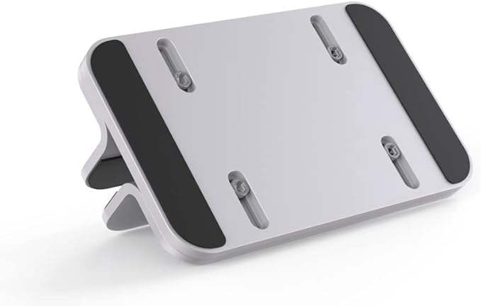 JOKItech Aluminum Laptop Stand, Sturdy and Adjustable, Compatible with Apple MacBook Pro/Air, Mac Mini, iPad Pro, Silver