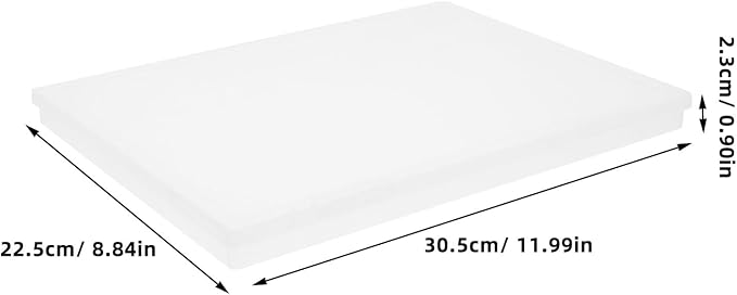 Totority 2pcs Portable File Storage Boxes with Lid, Small Plastic Document Organizer for Office Paper, Scrapbook, Greeting Card Protection and Desktop Filing