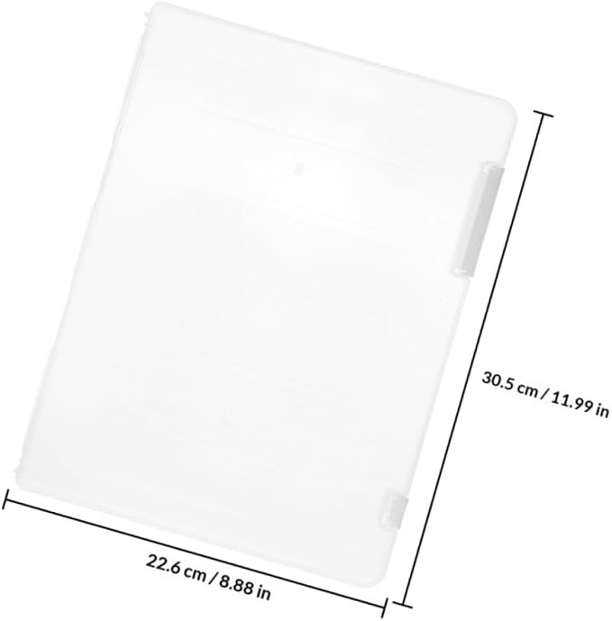 2pcs A4 File Organizer Boxes with Lid, Stackable Document Storage Cases for Office Papers, Contract and Receipt Sorting, White Desktop File Containers