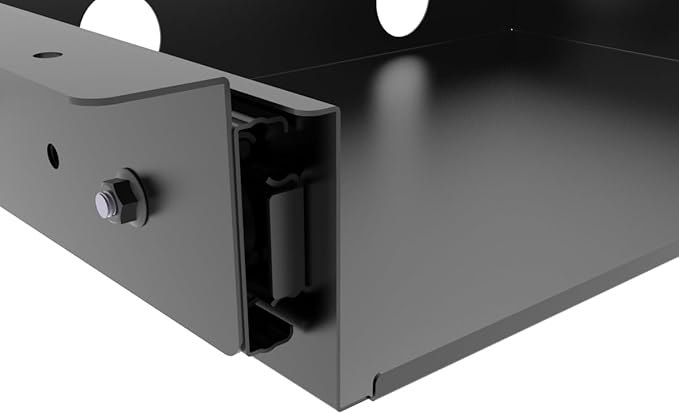13 inch Under Desk Slide Out Storage Shelf, Sliding Under Desk Tray Drawer for Standing Desks, Workstations, Cabinet or Gaming