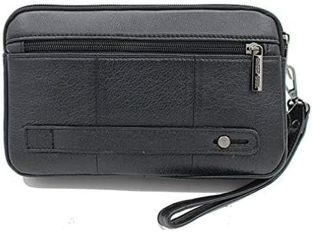 Hebetag Leather Clutch Purse Wallet for Men Organizer Holder Wrist Bag | Organizer, Holder