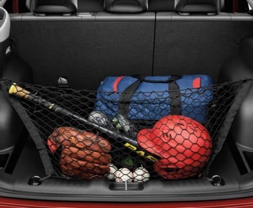Rear Trunk Organizer Cargo Net for Jeep Compass 2017-2025 – Envelope Style Cargo Net for SUV – Premium Mesh Elastic Car Trunk Organizer Vehicle Carrier Storage–Compatible with Compass