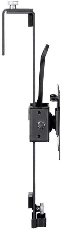 Monoprice Cubicle Flat Panel Monitor Mount - 10 Easy Height Adjustments, Up to 17.6lbs, Black - Workstream Collection