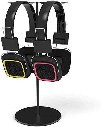 fenlan Aluminum Double Headphone Stand for Desk PC Gaming Headsets Holder, Headphones Stand, Desk Display,Dual Balance