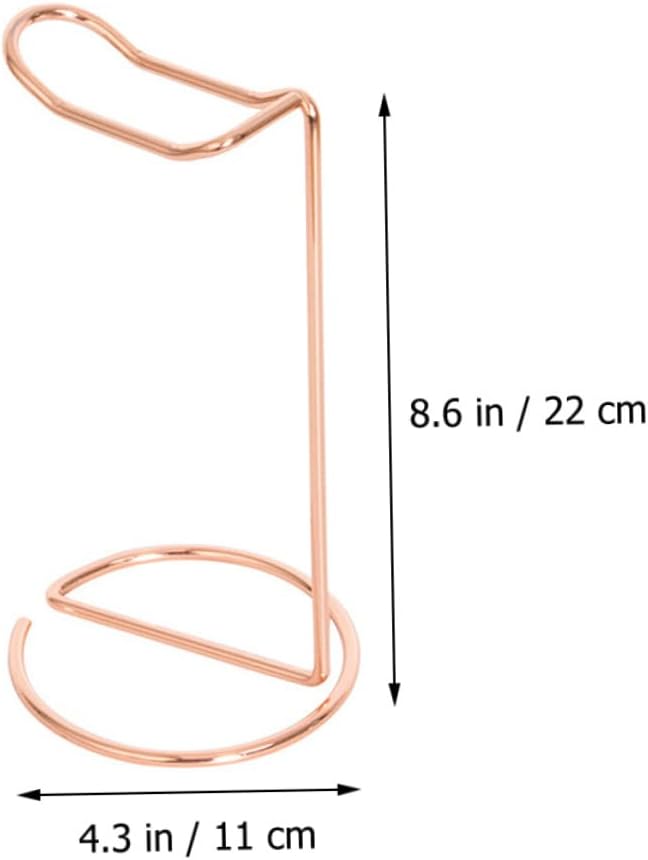Headset Simple Headphone Stand Headband Stand Desktop Speaker Stand Desk Accessory Headset Rack Earphone Supporting Hanger Headset Frames Iron Rose Gold Headset Holders