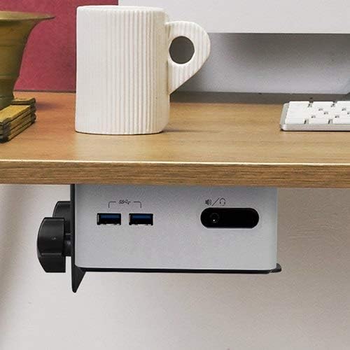 Mount Plus MP-CPB-1 Thin Client | Mac mini | Intel NUC | Game Console | VESA Mount to Save Space by Mounting Thin Client PC to Back of Monitor, Small TV, Monitor Arm, Stand Pole, Under Desk