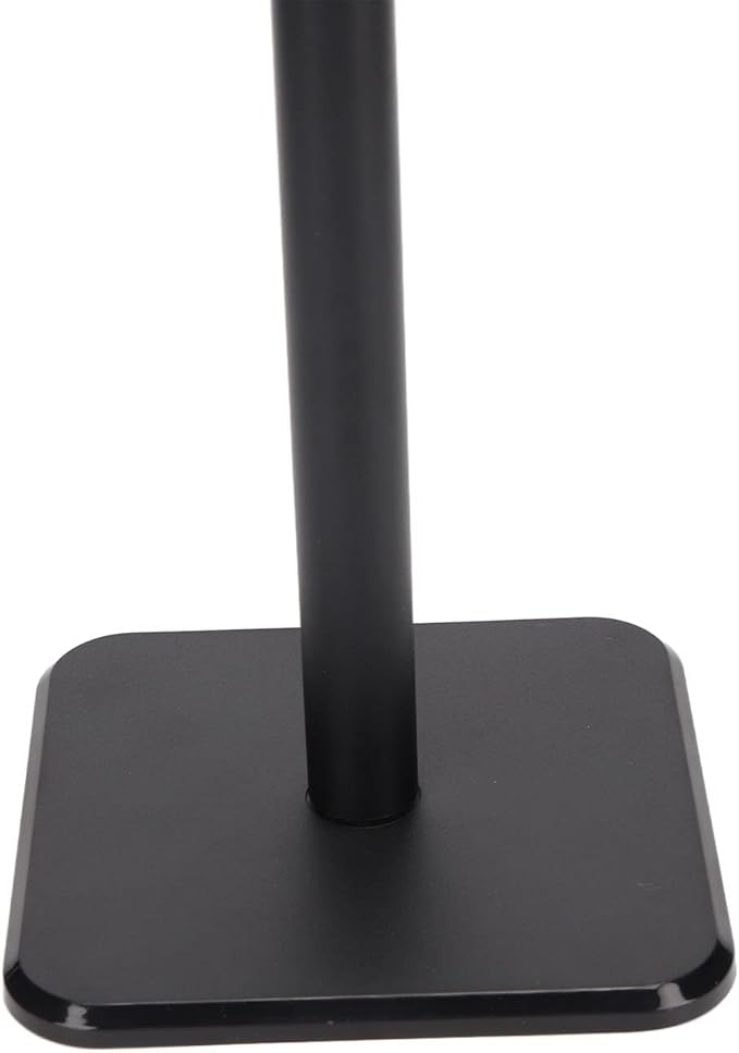 Headphone Stand, Headset Holder Gaming Headset Holder with Aluminum Supporting Bar Flexible Headrest Rounded Corner Anti Slip Base for All Headphones Size (Black)