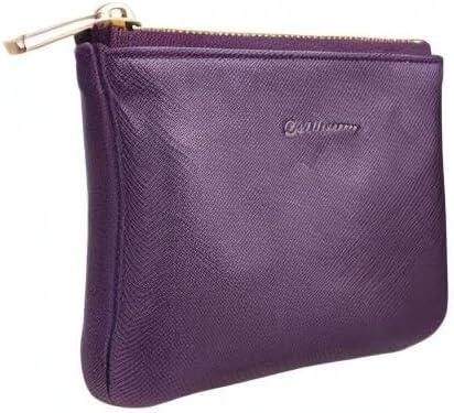 Chelmon Vegan Leather Coin Purse Pouch Change Purse With Zipper For Men Women