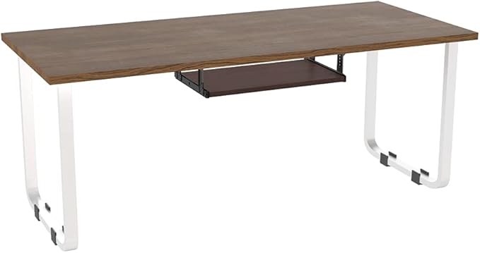 FRMSAET Furniture Accessories Office Product Suits Hardware 20/24/30 inches Keyboard Drawer Tray Wood Holder Under Desk Adjustable Height Platform(24 inches, Cherry)