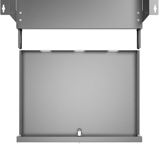 17-inch-wide Lockable Under-Desk Pull-Out Drawer | 1.9“ High Office Storage Organizer with Cable Management for Standing Desks with a Crossbar less than 3.2" High, 12 Inch Deep