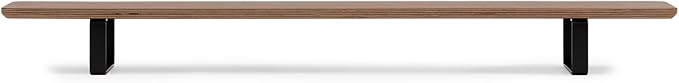 Oakywood Dual Monitor Stand - Handmade in EU - Natural Wood Monitor Stand Riser - Laptop Accessories ??220 lbs (100 kg) Capacity - 41.3"x9" (105x23 cm) ??100% Natural Walnut Veneer