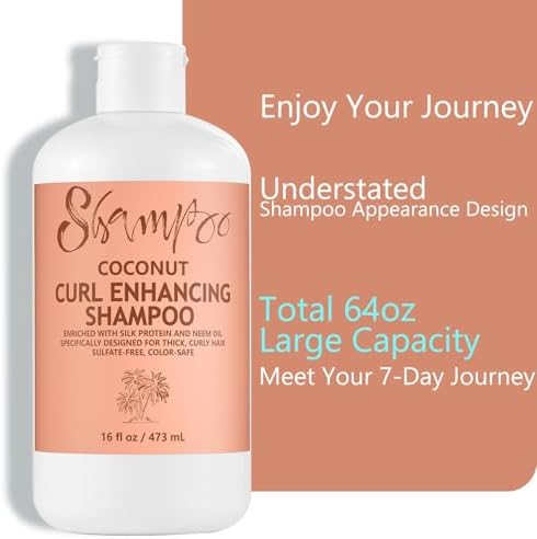 Empty Shampoo Bottles Set (32oz Total) – Leak-Proof, Fill & Pack in Checked Luggage with Confidence – Reusable Funnel – for Cruises, Beach, Events, Travel