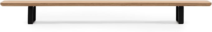Oakywood Dual Monitor Stand - Handmade in EU - Natural Wood Monitor Stand Riser - Laptop Accessories ??220 lbs (100 kg) Capacity - 41.3"x9" (105x23 cm) ??100% Natural Oak Veneer