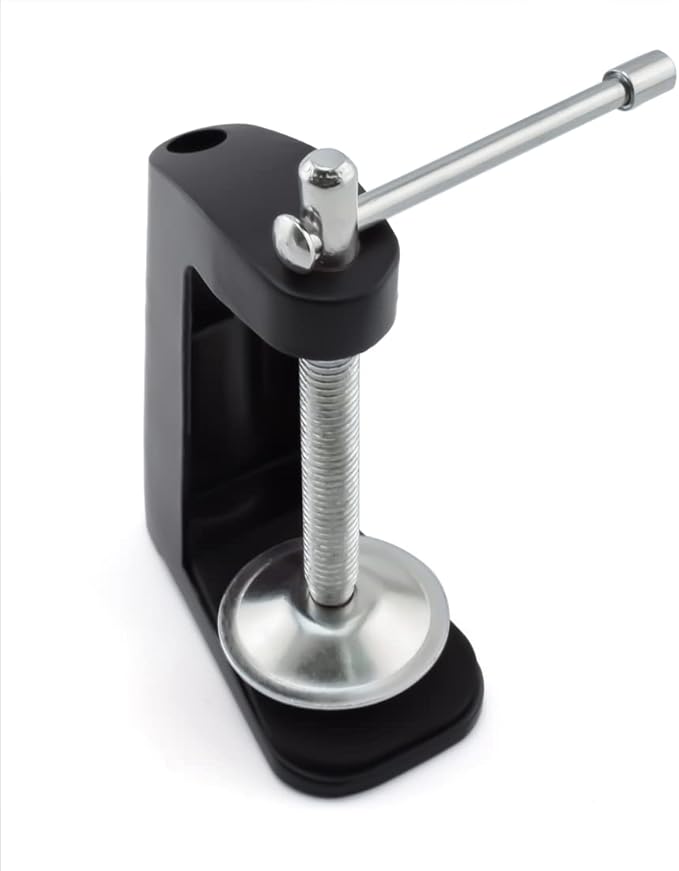 Heavy-duty Metal Table Mount Clamp C Shape Clip Bracket for Microphone Suspension Boom Scissor Arm Stand Holder with Adjustable Positioning Screw, Fits up to 2.16"/5.5cm Desktop Thickness