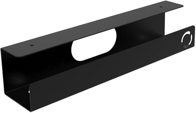 Oeveo Under Desk Cable Management Tray CMT-133 — Made in USA, Heavy-Duty Metal | Easy Installation, Organize & Hide Cords, Power Strips, and Adapters — 14L x 3D x 3H inches (Single)