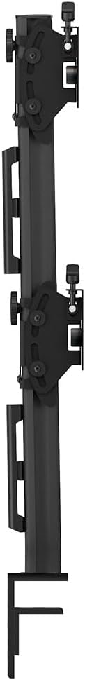Atdec Desk Mount for Monitor, Display, Computer, Flat Panel Display, Curved Screen Display - Black - Landscape/Portrait