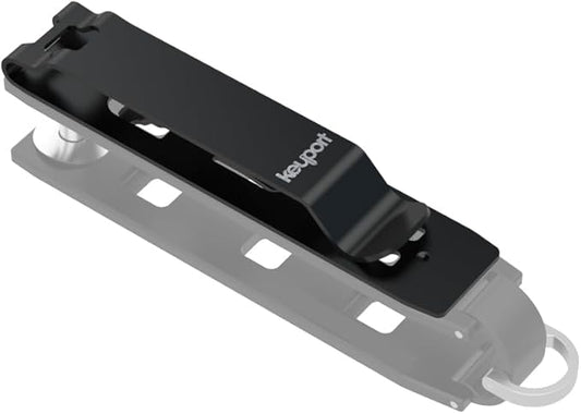 Keyport KO (Key Organizer) Pocket Clip - Detachable Deep Carry Pocket Clip Exclusively for Modular Keyport Pivot & Slide Key Holders - NOT Compatible with Anywhere Tools or Individual Modules (Black)