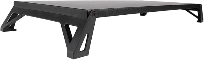 Allsop Lo Riser Monitor Stand, for 32" Monitors, 24" X 11" X 2" to 3", Black, Supports 30 Lb