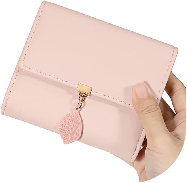 UTO RFID Wallet for Women PU Leather Leaf Pendant Card Holder Phone Checkbook Organizer Zipper Coin Purse | Leaf Pendant, Card Holder, Phone, Checkbook, Organizer, Zipper