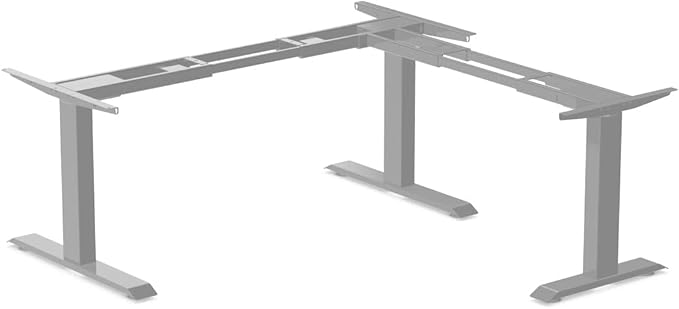 Desky Zero Fixed L-Shape Desk Frame ??Heavy-Duty Steel, Matte Black Finish, Supports Up to 440 lbs, Tool-Free Assembly, Adjustable Corner Configuration for Home & Office Setups