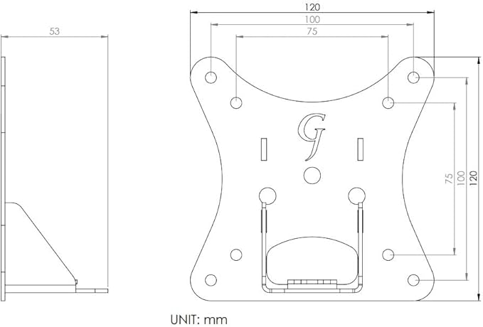 Gladiator Joe Acer Monitor Mount Adapter, Compatible with Multiple Acer Monitor Models: S200HQL, S200SQL, S200HL, G206HL, G206HL Bbd, G206HQL, G206HQL bd, S220HQL, S220HL and More