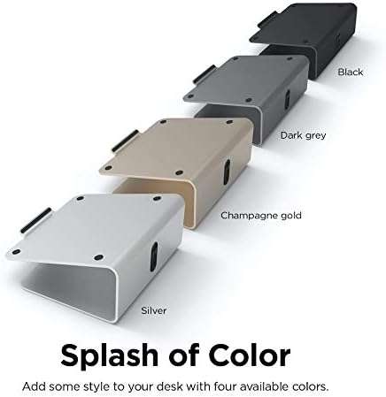 elago L2 Laptop Stand - Ergonomic Design, Premium Aluminum Material, Desk Organization for Laptop Computers (Silver)
