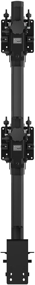 Atdec Desk Mount for Monitor, Display, Computer, Flat Panel Display, Curved Screen Display - Black - Landscape/Portrait