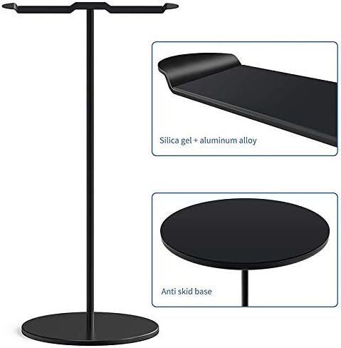 fenlan Aluminum Double Headphone Stand for Desk PC Gaming Headsets Holder, Headphones Stand, Desk Display,Dual Balance