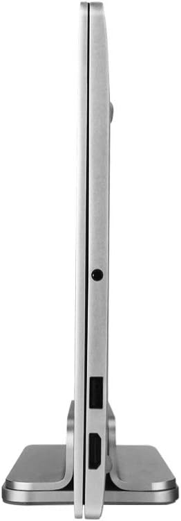 DrewChan Aluminum Vertical Stand with Adjustable Width Base, Fits All MacBook, Surface, Chromebook and Gaming Laptops (up to 17.3")