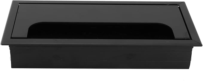 Cable Management Box Aluminum Alloy Desk Cord Organizer Cable Tidy Holder for Computer Desk Office Under Desk Power Strip Organizer Modern Home Decoration Desk Accessory