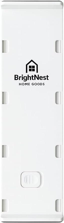 6 Pack Adjustable Drawer Dividers (10.8–17.9”) – Expandable Slide-Lock Plastic Drawer Organizer for Clothes, Kitchen, Bathroom & Office – Tool-Free White Drawer Separators