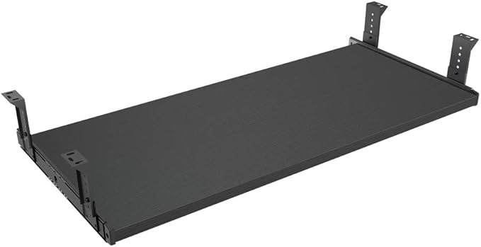 FRMSAET Furniture Accessories Office Product Suits Hardware 20/24/30 inches Keyboard Drawer Tray Wood Holder Under Desk Adjustable Height Platform. (30 inches, Black)