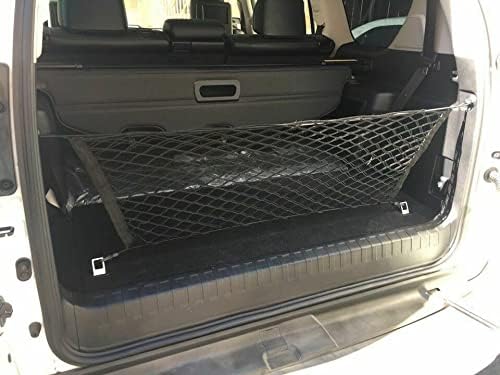 Rear Trunk Organizer Cargo Net for Lexus GX460 2010-2023 – Envelope Style Cargo Net for SUV – Premium Mesh Elastic Car Trunk Organizer Vehicle Carrier Storage – Compatible with GX460