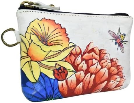 Anna by Anuschka Women's Hand Painted Leather Coin Pouch Purse