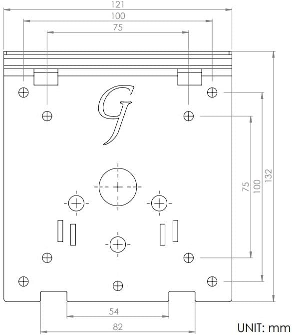 Gladiator Joe Plate for Adjustable Dell Stand by Gladiator Joe - 100% Made in North America