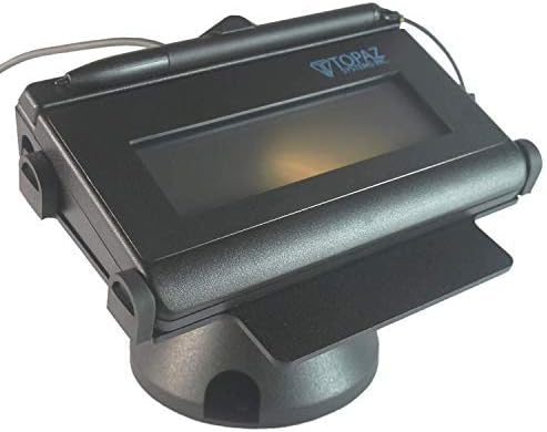 DCCStands Low Swivel and Tilt Topaz Signature Pad Stand, Screw-in and Adhesive