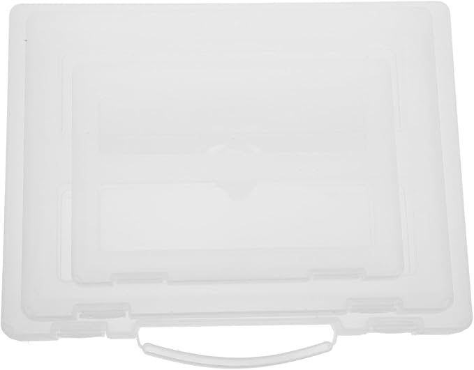 3pcs Plastic File Storage Box Set with Lids, A4 A5 Document Organizer, Stackable Desktop Photo and Office File Holder for Home and School