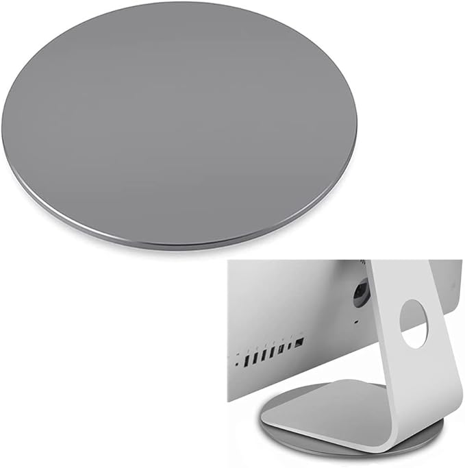 Aluminum 360° Rotation Monitor Swivel Base Computer Screen Monitor Turntable Stand Flat Panel TV Rotating Mat for iMac Laptop Potted Plants Arts Crafts Products Display Stand