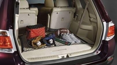 Floor Style Automotive Elastic Trunk Mesh Cargo Net for Toyota Highlander 2001-2019 - Premium Trunk Organizer and Storage - Luggage Net for Crossover- Best Car Organizer for Toyota Highlander