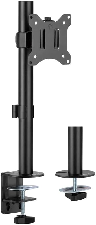 Rocstor Y10N004-B1 Ergoreach Ep3 Single Monitor Pole Mount C-clamp & Grommet - Supports: Up To 34