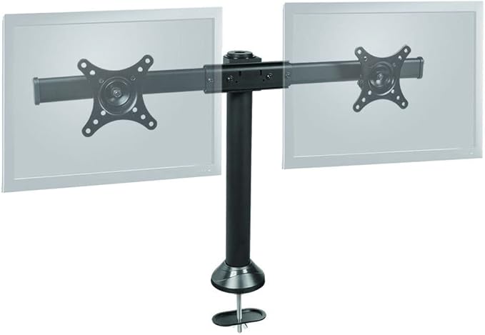 SIIG Accessory CE-MT1712-S2 Side-by-Side Dual Monitor Desk Stand 13inch to 27inch Retail,Black