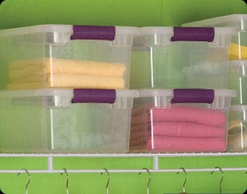 STERILITE 17531712 15-Quart ClearView Latch Box Storage Tote Containers (Pack of 1)
