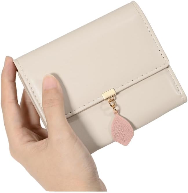 UTO RFID Wallet for Women PU Leather Leaf Pendant Card Holder Phone Checkbook Organizer Zipper Coin Purse | Leaf Pendant, Card Holder, Phone, Checkbook, Organizer, Zipper