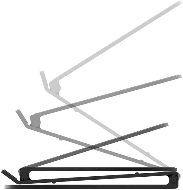 Twelve South Curve Flex | Ergonomic Height & Angle Adjustable Aluminum Laptop/MacBook Stand/Riser, fits 10"-17"