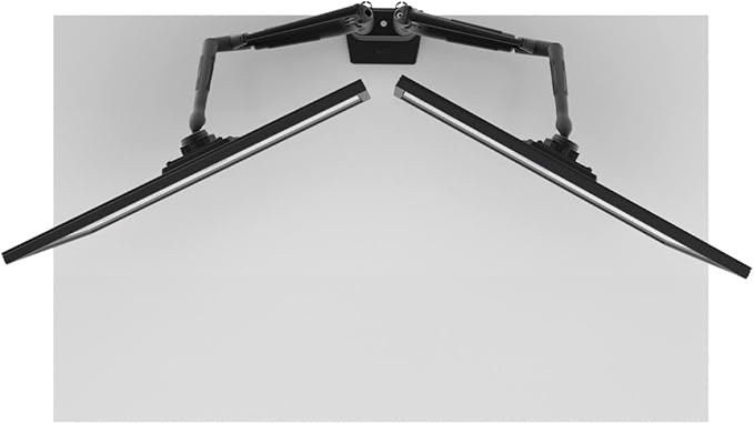 Kanto DMS2000 Dual-Monitor Desktop Mount for 17-inch to 32-inch Displays | Black
