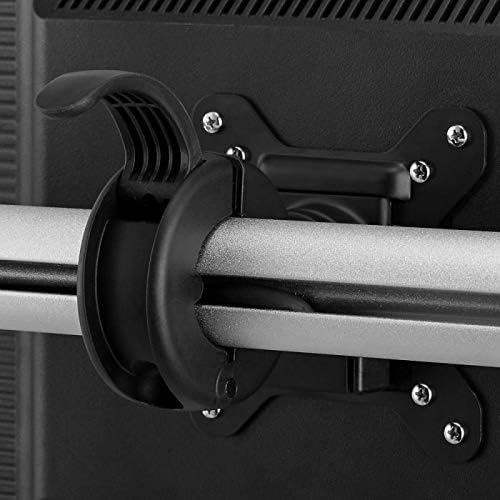 Atdec VFS-DH Dual Freestanding Horizontal Desk Monitor Mount (Supports two displays horizontally up to 27?? with horizontal or vertical orientation, swivelling heads and QuickShift mechanism, Silver,Polished Silver